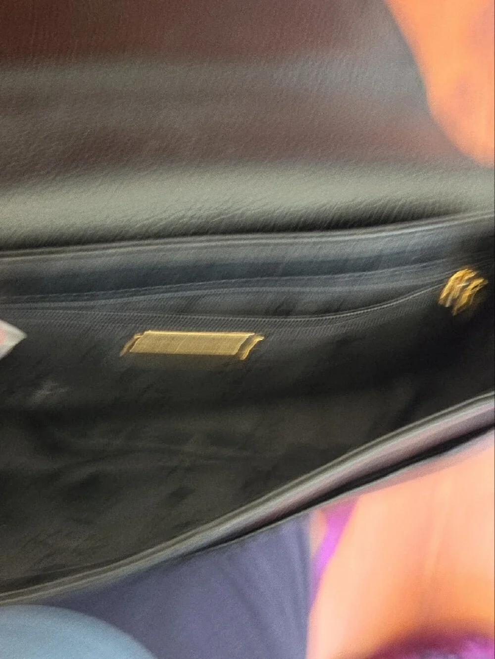 MCM Black Leather Crossbody Bag with Gold Hardware